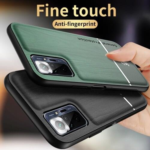 ShockProof Case For Redmi Note 10 9 8 Pro 9S 9T 10S K40 Matte Wood Pattern TPU Case Back Cover For Redmi Note9 Note10 Pro Funda