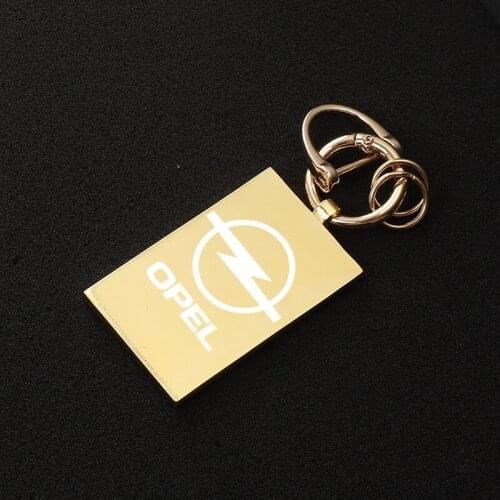 Metal Pendant Keychain Car Model Embossed Key Ring For Opel Astra j Insignia Astra g Corsa Zafira b Mokka Vivaro Meriva