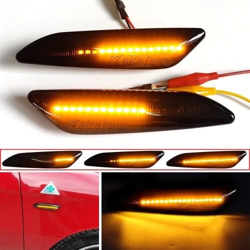 For Alfa Romeo 147/156 Fiat Tipo 356 Lancia Ypsilon Delta MK3 LED Side Marker Light Arrow Turn Signal Lamp Repeater