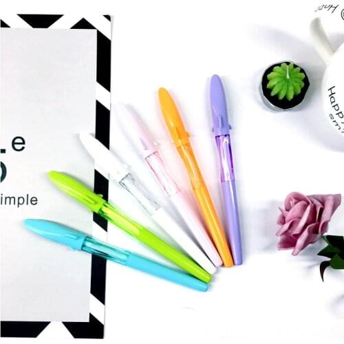 50PCS Cute Creative Cute 0.5mm Black Signature Carbon Pen Student Pen Shark Gel Pen Kawaii School Supplies Stationery