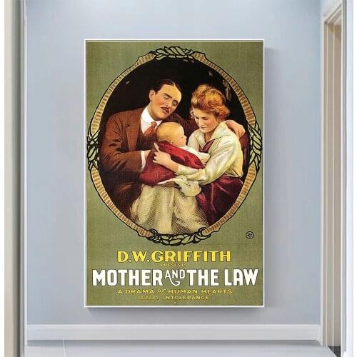 V0707 The Mother and the Law Vintage Classic Movie Wall Silk Cloth HD Poster Art Home Decoration Gift
