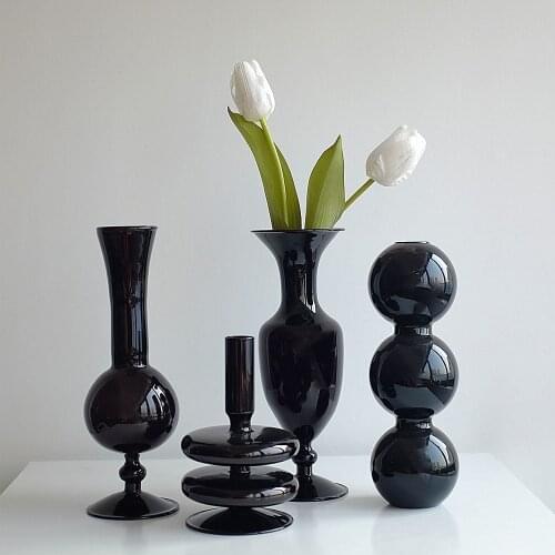 Flower Vase for Modern Home Decor Glass Vase Rustic Terrarium Plants Table Ornaments Handmade Vase Nordic