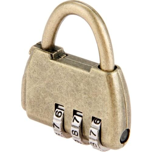 35*40mm Vintage Password Locks Antique Chinese Old Jewelry Chest Box Code Password Lock Padlock Small Furniture Hardware