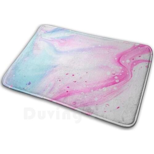 Wave Color Carpet Mat Rug Cushion Soft Rainbow Wave Pink Magenta Blue Background White Water Hbalahmar Helmi Balahmar