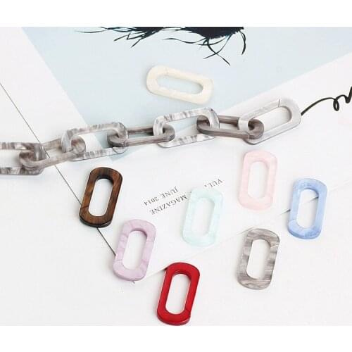 DIY jewelry accessories Japan Harajuku long oval ring ring acetate earrings earrings pendant pendant material