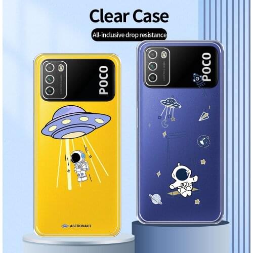 For Xiaomi Poco M3 Case Protective Case For Xiaomi Poco M3 Transparent Back Cover For Xiaomi Poco M3 Clear Soft Phone Coque 6.53