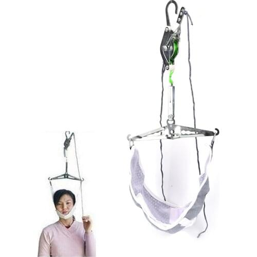 1 Set Neck Back Stretcher Adjustment Chiropractic Back Head Massager Relaxation Over Door Cervical Traction Device