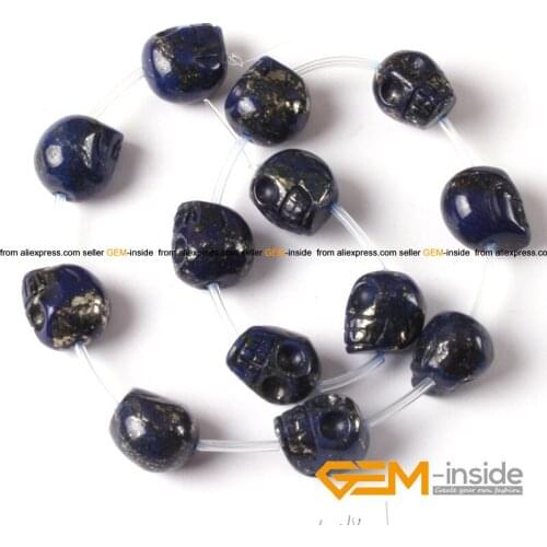 14x18mm Skeleton Shape Lapis Lazuli Beads Dyed Color Beads DIY Beads For Jewelry Making Strand 15" Wholesale