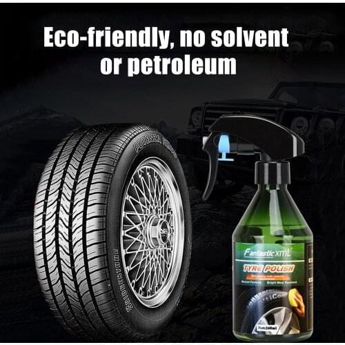 260ml Car Tire Shine Polish Wax Accessories Auto Tyre Shiny Polishing Spray Wax Coating Care Detailing Brightener Agent Tool