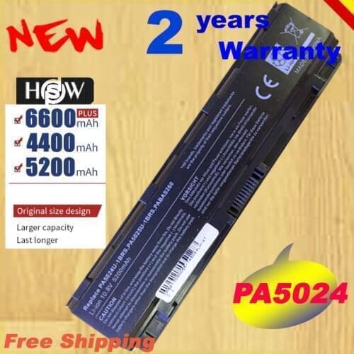 HSW 5200MAH Battery for Toshiba Satellite C850 C850D C855D C855 PA5023U-1BRS PA5024U-1BRS 5024 5023 PA5024 PA5023 fast Shipping
