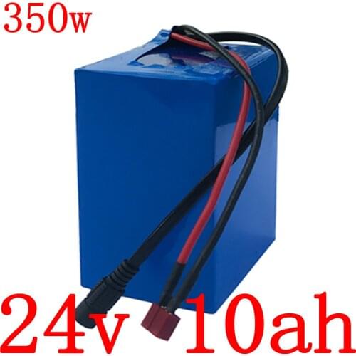 24V battery 24V 250W 350W Scooter battery 24V 10AH lithium battery 24V 10Ah electric bicycle battery with 2A charger free duty