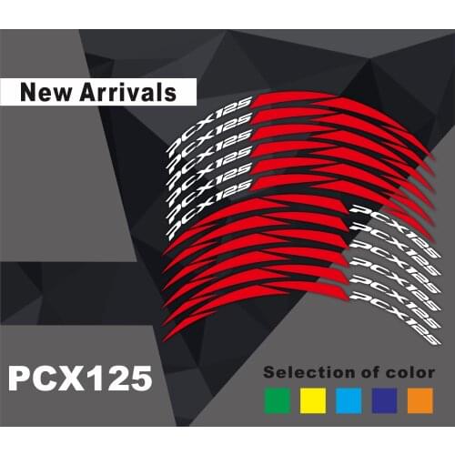 Motorcycle stickers auto parts wheel film personality border reflective decals for HONDA pcx 125 2018-2019