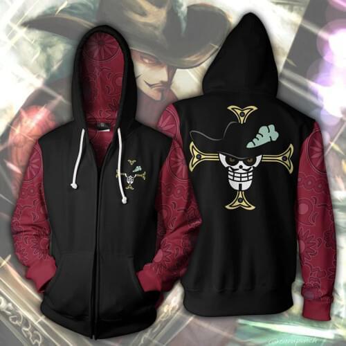 Anime One Piece Roronoa Zoro Zipper Hoodie Sweatshirt Hooded Coat Jacket Unisex Cosplay Costumes Fashion Hoodie
