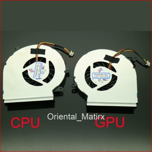 Free Shipping NEW PAAD06015SL DC5V 0.55A 3Pin Fan For MSI GE62 GE72 PE60 PE70 GL62 CPU GPU Cooler Fan