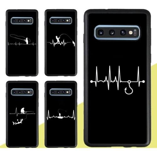 Fishing Heartbeat Case For Samsung Galaxy A51 A71 A31 A21S A20e A50 A70 M31 M21 S9 S10 S20 Plus Note 20 Ultra