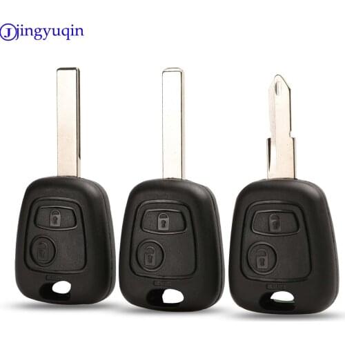 Jingyuqin 10ps 2 Buttons NE73 Blade Remote Key Fob Controller Cover Case For PEUGEOT 206 For Citroen Shell
