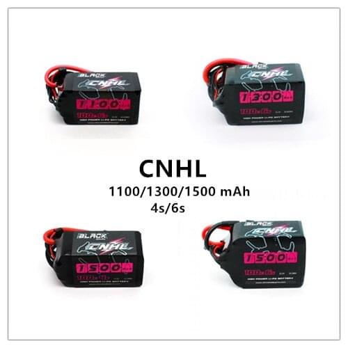 CNHL China HobbyLine Black Series 1100/1300/1550mAh 4S 6S Lipo Battery 14.8V 22.2V FPV Racing Drone