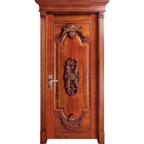Solid wood door solid walnut wood main door carving designs models luxury solid entry interior wood door design