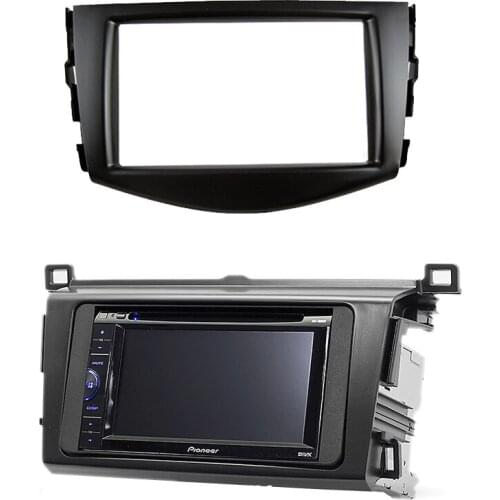 For Toyota RAV4 2006 2007 2008 2009 2010 2011 2012 2 Din Car Accessories Stereo Radio Panel Fascia Frame Stickers