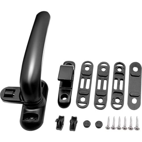 Two Aluminum Alloy Doors Windows Lock Window Handle Sliding Window Handle Security Hasp Hardware Accessories One Left One Right