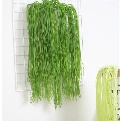 Artificial wall hanging grass plants flowing line plant home green wall decorative accessories plastic flowers