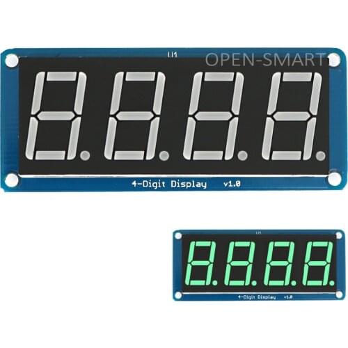 0.56" Emerald-green LED 4 digit display 4 Bit tube Module 7 segment with Decimal Point for Arduino / RPi / AVR / ARM