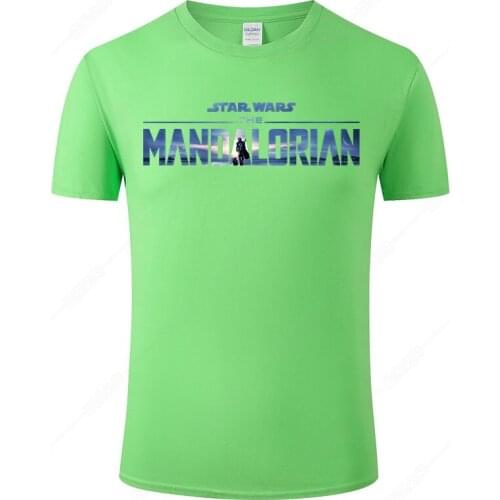 Star Wars The Mandalorian Cool T shirt Men Women Cotton T-shirt Short Sleeve Print Tops Tee Unisex Streetwear Clothing J29