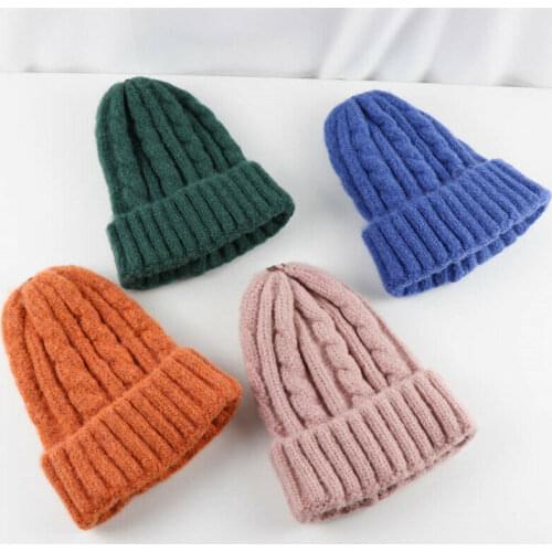 Cute Toddler Kids Girl / Boy Baby Infant Winter Warm Crochet Knit Hat Beanie Cap Candy color