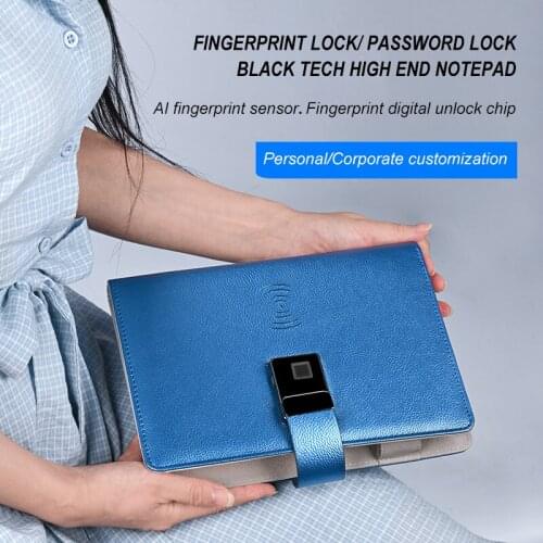 Luxury Business Custom Logo Printed Debossed Soft Black PU Leather Notebook Gift Cover Customized Organizer