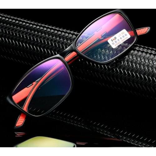 New Fashion Anti Blue Ray Reading Glasses Women Men Comfortable Rectangle Multifocal Eyeglasses Grade Lens With +1.0 To +4.0