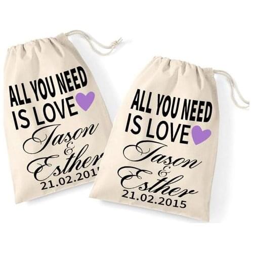 Personalized All you need wedding day Bachelorette Hangover Kit favor keepsake gift Bags bridal shower party Candy pouches