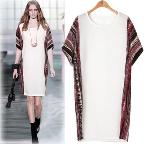 Cotton Summer Dress Women Linen Loose Plus Size dress White Office Fashion Casual High Quality Ladys Clothing Free Shipping