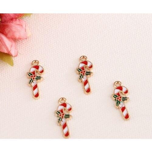 Earrings Flower For Jewelry Making Accessories Pendants DIY Enamel 10pcs 7*18mm