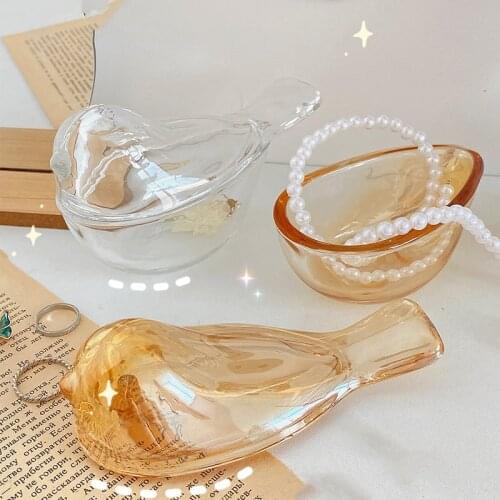 Jewelry Box for Women Small Glass Jewelry Organizer Storage Case for Earrings Bracelets Rings Watches Home Decoration