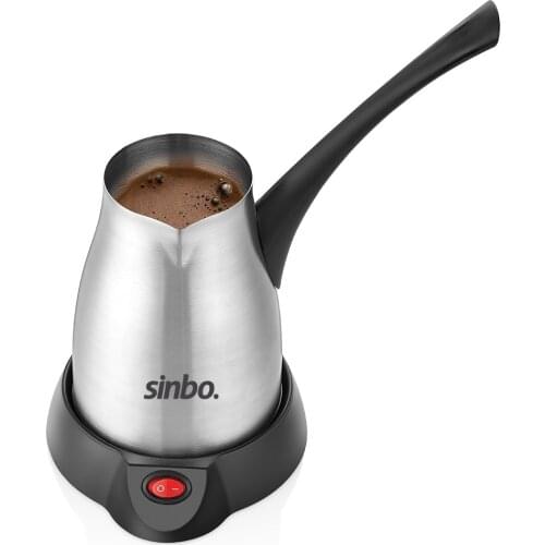 Sinbo Electric Stainless Steel Turkish Coffee Machine Turkish Greek Coffee Maker Tea Moka Pot Home Office Coffee Kettle