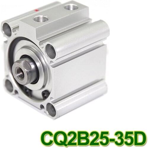 SMC Type CQ2B series CQ2B25-35D 25mm bore 35mm stroke Double Action single rod thin Pneumatic Compact Cylinder high quality