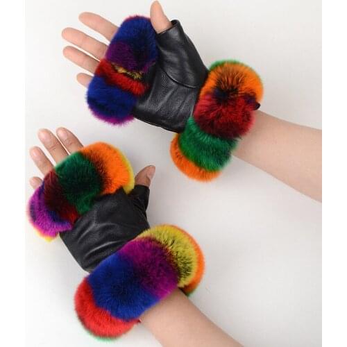 SZOLWY Women's Fingerless Gloves