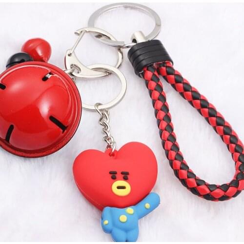 Europe and The United States Are Cute and Cute Doll Bell Keychain Trend Fashion Couple Student Doll Cartoon Pendant Accessories
