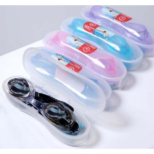 Waterproof swimming goggles unisex swimming goggles flat light swimming goggles adjustable multi-color optional