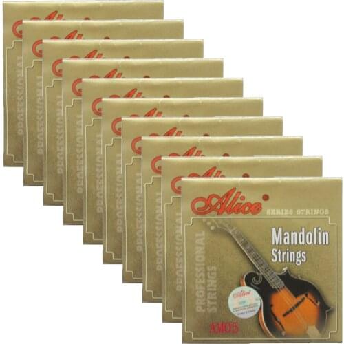 10Sets Alice Mandolin Strings Coated Copper Alloy Wound EADG 8 Strings Set AM05
