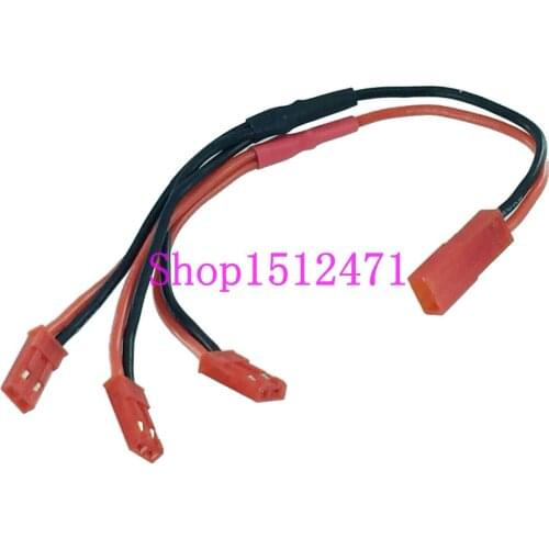 1pce JST Parallel cable 1 female to 3 male charger lead cable for RC Battery