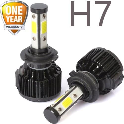 2PCs H7 Car Headlight Bulb 16000 Lumen X6 H7 White Light 6500K Car Headlamp H7