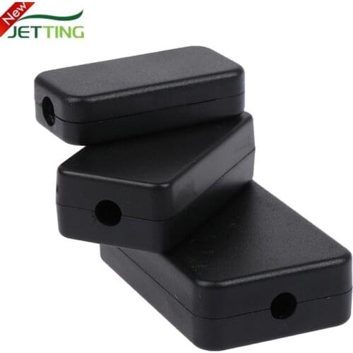2pcs Waterproof Black DIY Housing Instrument Case ABS Plastic Project Box Storage Case Enclosure Boxes Electronic Supplies