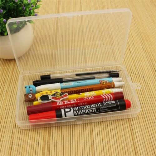 240pcs High Quality Transparent plastic box Storage Collections Product packaging box dressing case Clear Box 17.6x10.4x2.4cm