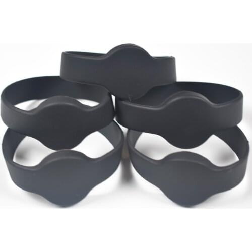 5PCS 13.56Mhz NFC M1 S50 ISO14443A RFID IC Access Control Access Card Waterproof Smart Silicone Wristband Bracelet