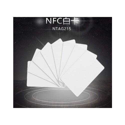 50pcs/Lot NTAG215 NFC Cards NFC Forum Type 2 Tag 13.56MHz ISO/IEC 14443 A RFID Card for All NFC Mobile Phone
