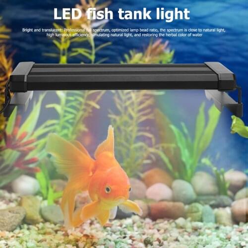 51.5cm Aquarium LED Light Retractable Timing Full Spectrum Fish Tank Bracket Lamp Multi-Color Fish Tank Lighting Lamp