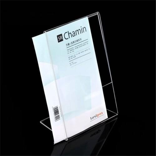 Acrylic Clear Plastic Desk Sign Label Frame Acrylic Display Price Stand Holder Label Holders Tag Card Paper Frame