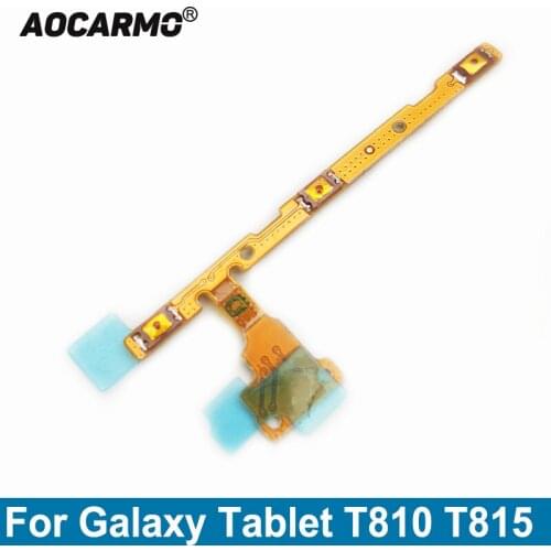 Aocarmo For Samsung Galaxy Tab S2 9.7" SM-T810 SM-T815 Power On/Off Volume Up/Down Button Flex Cable Replacement Part