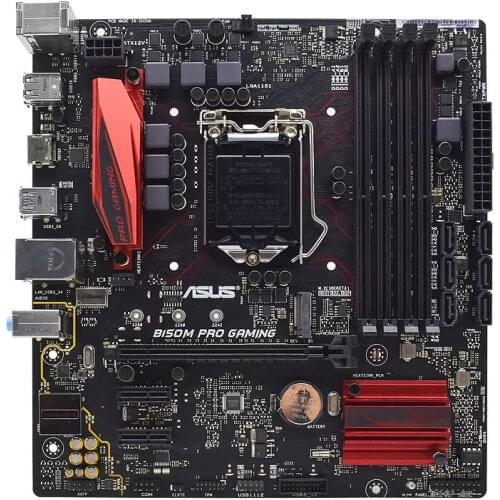 Used,ASUS B150M PRO GAMING LGA 1151 Intel B150 B150M Desktop PC Motherboard DDR4 64GB M.2 HDMI PCI-E 3.0
